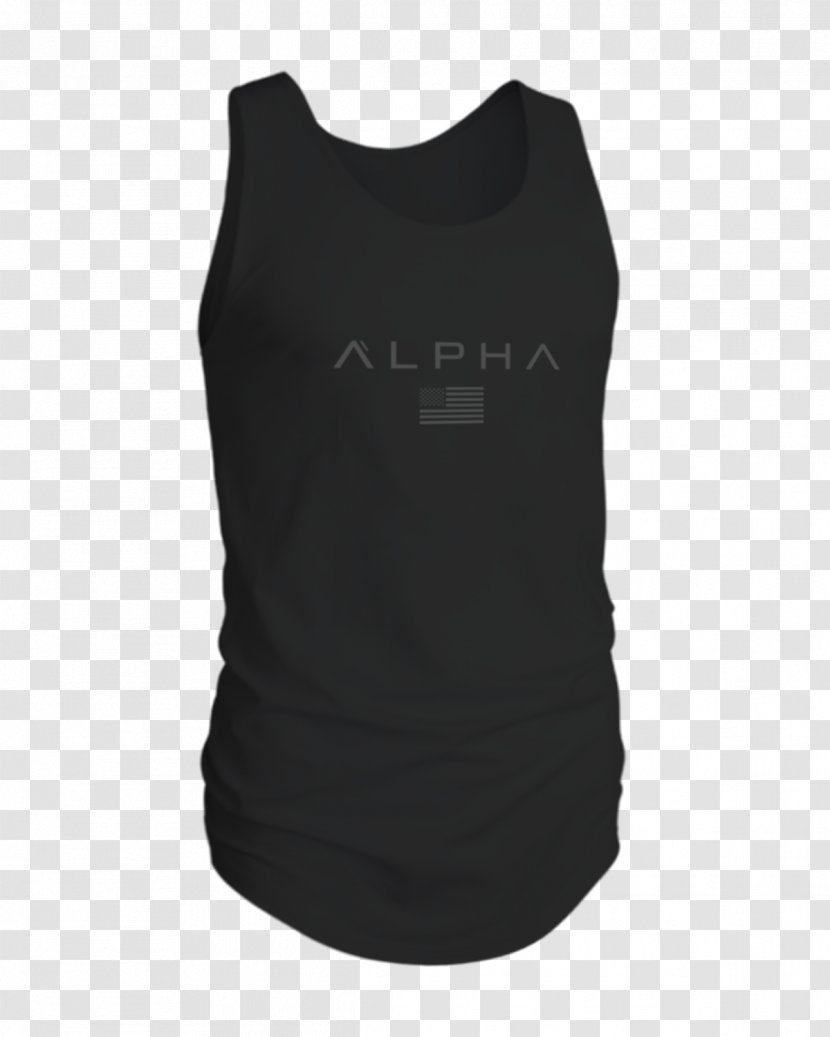 Gilets T-shirt Sleeveless Shirt Clothing Top - Black Transparent PNG