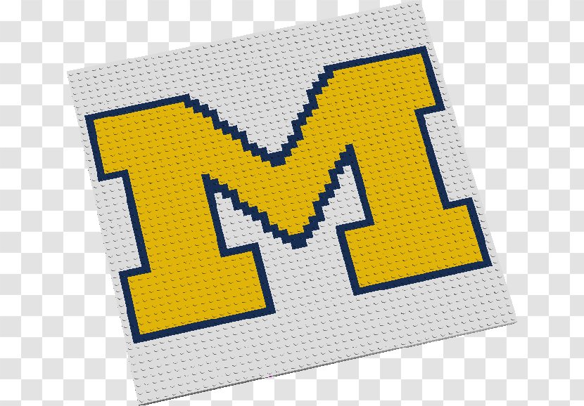 The LEGO Store University Of Michigan Wolverines Football Digital Designer - Text Transparent PNG