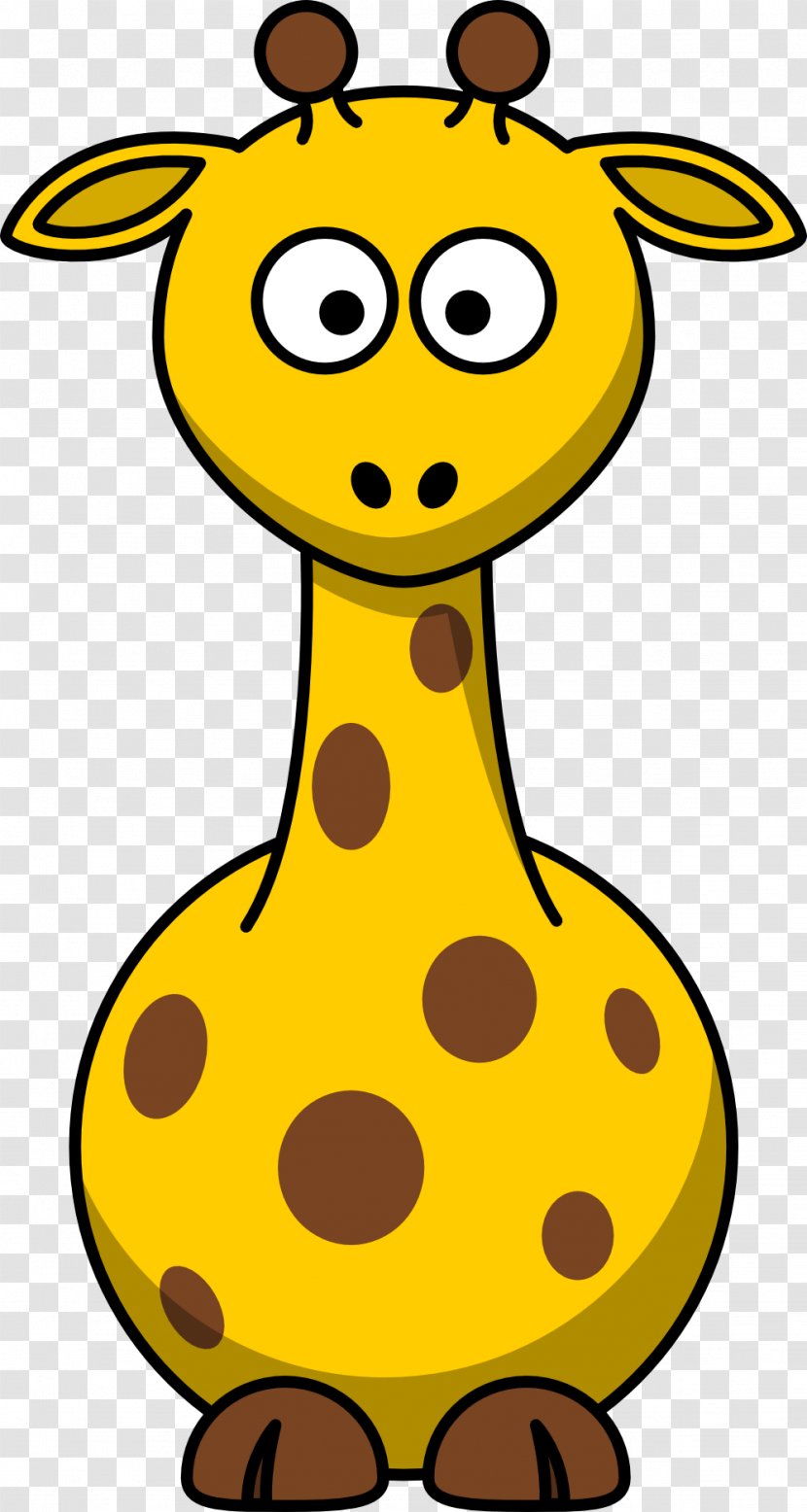 Giraffe Cartoon Clip Art - Giraffidae - Yellow Animal Cliparts Transparent PNG