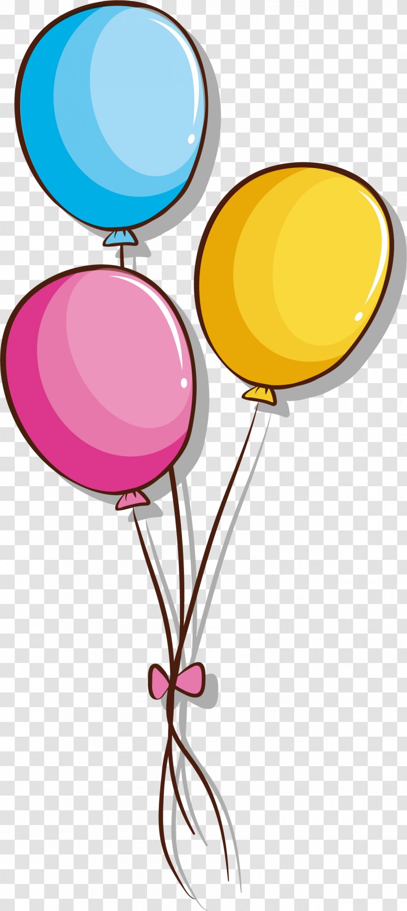 Drawing Toy Balloon Illustration - A Bunch Of Colored Balloons Transparent PNG