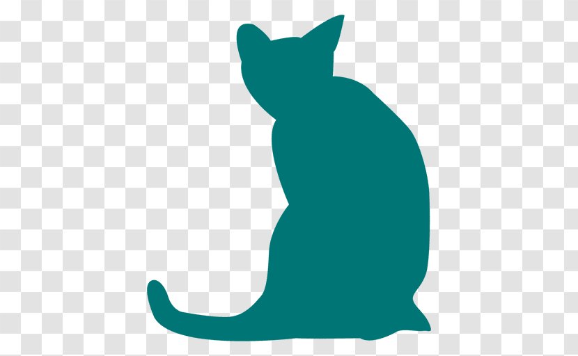Whiskers Snowshoe Cat Kitten Silhouette Clip Art - Black Transparent PNG