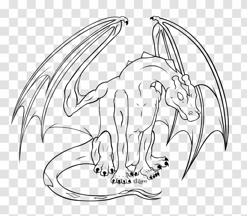 Line Art Drawing Dragon Cartoon Transparent PNG