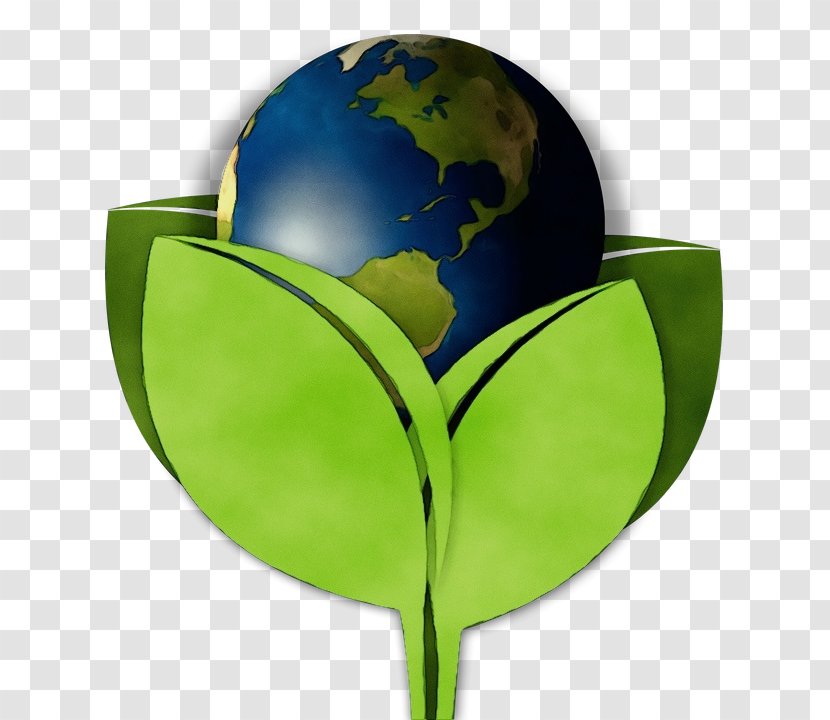 Green Earth Leaf World Clip Art - Globe Planet Transparent PNG