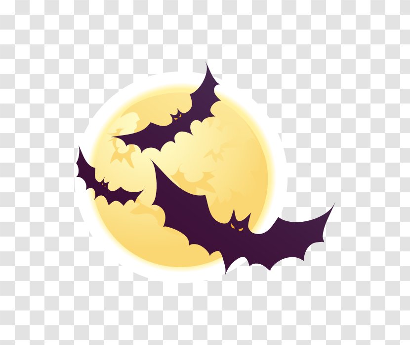 Halloween Euclidean Vector Clip Art - Purple - Bat Transparent PNG