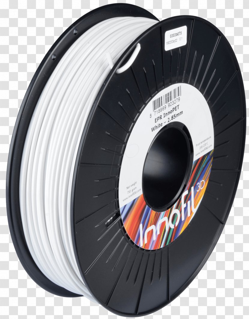 3D Printing Filament Innofil3D BV Tire Plastic - Hardware - 3d Transparent PNG