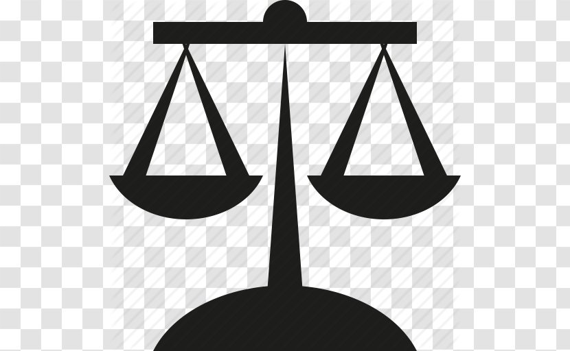 Lawyer Practice Of Law - Monochrome - Legal, Law, Balance Icon Transparent PNG