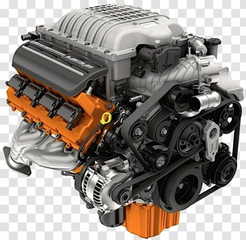Dodge Challenger SRT Hellcat Car Chrysler Engine - Srt Transparent PNG