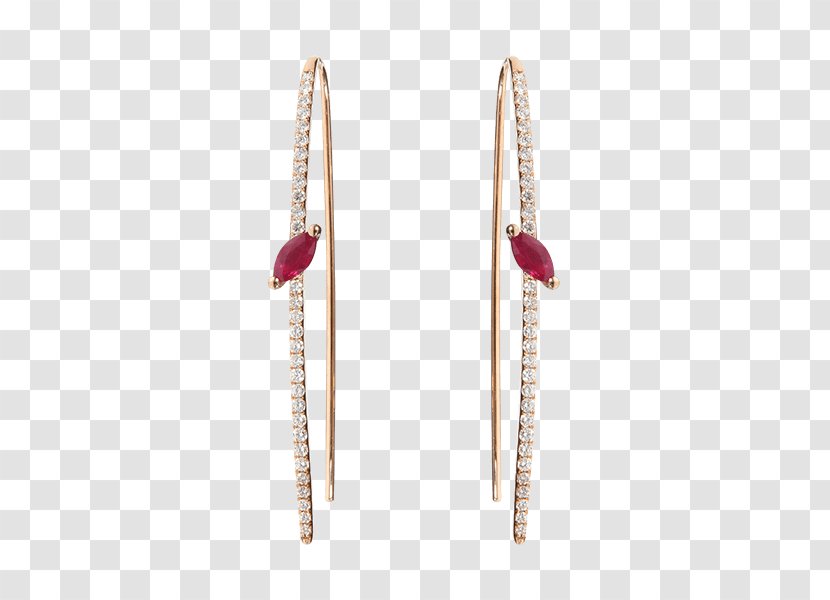 Earring Body Jewellery Ruby Transparent PNG