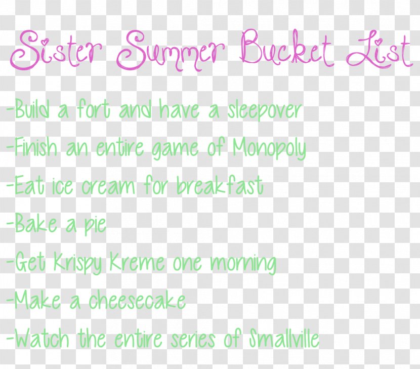 Sister Document Love POPSUGAR Australia Summer - Popsugar - Bucket List Transparent PNG