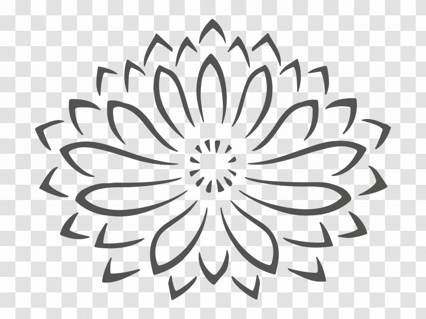 Petal Logo Font Flowering Plant Leaf - Monochrome Photography - Massage Therapy Transparent PNG