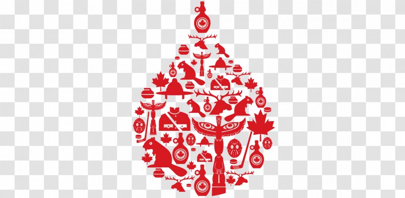 Flag Of Canada Beaver Maple Leaf - Christmas Tree - Blood Donation Transparent PNG