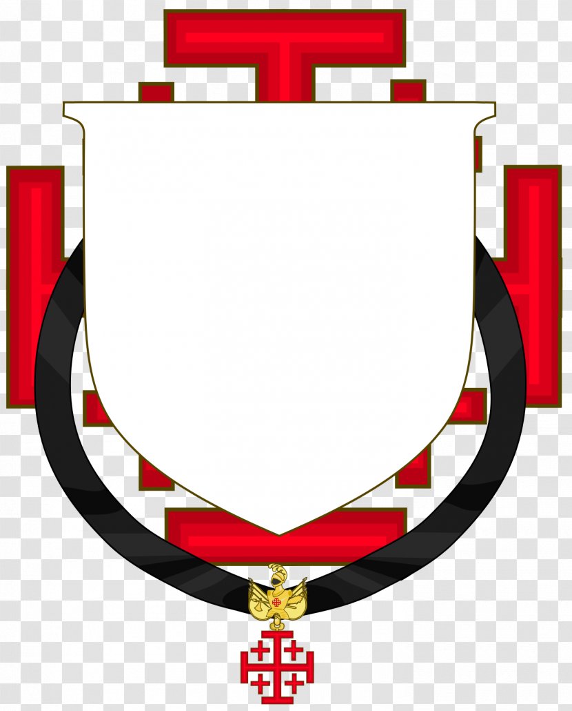 Crusades Order Of The Holy Sepulchre Coat Arms Chivalry See - Coats And Vatican City - Blasonierung Transparent PNG