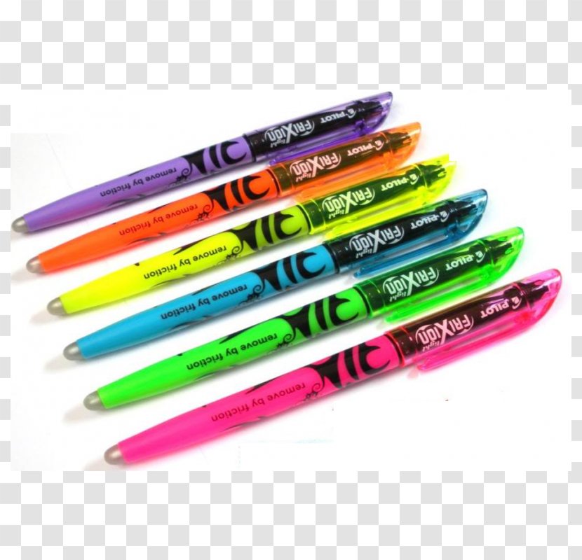 Pens Highlighter Pilot Frixion Eraser Transparent PNG