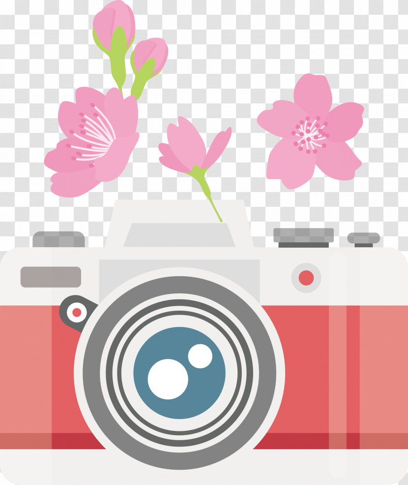 Camera Flower Transparent PNG