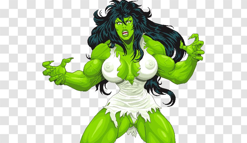 She-Hulk Pixel Art Marvel Comics - Fictional Character - Hulk Transparent PNG