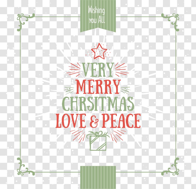 Red And Green Christmas Background - Greeting Note Cards - Illustration Transparent PNG