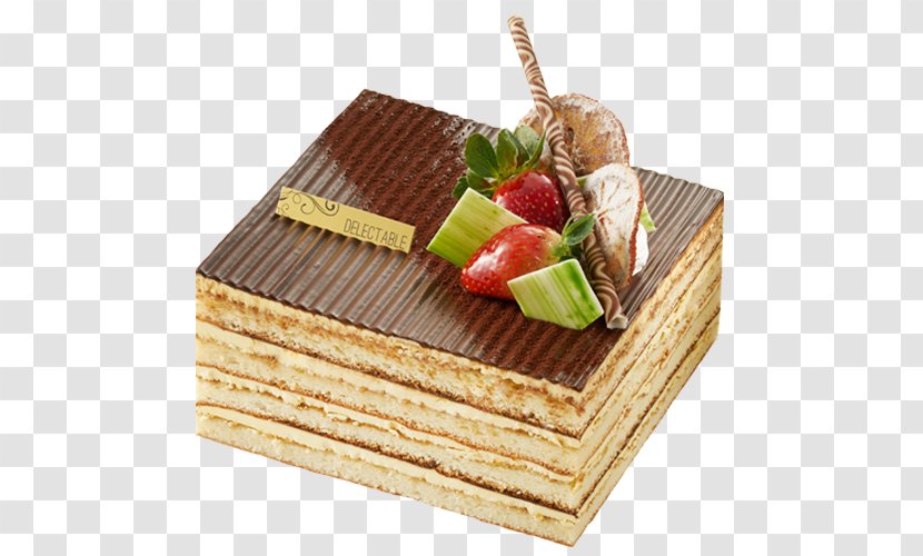 Opera Cake Sponge Wafer Birthday Custard - Sweetness Transparent PNG