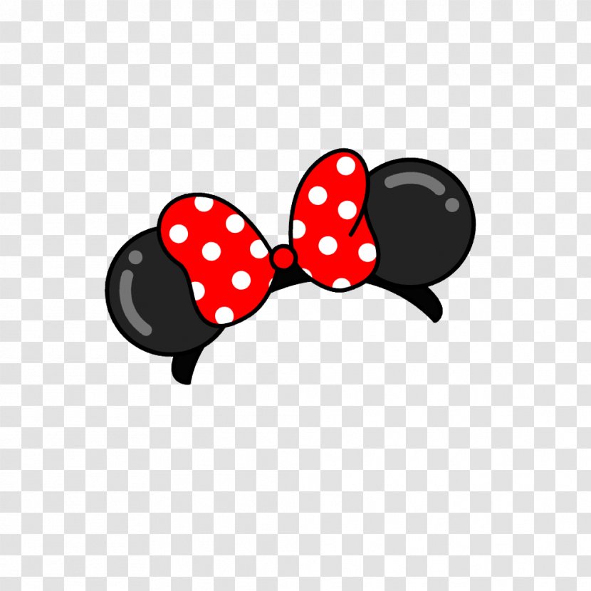 Minnie Mouse Mickey Donald Duck Ear - Barrette Cartoon Transparent PNG
