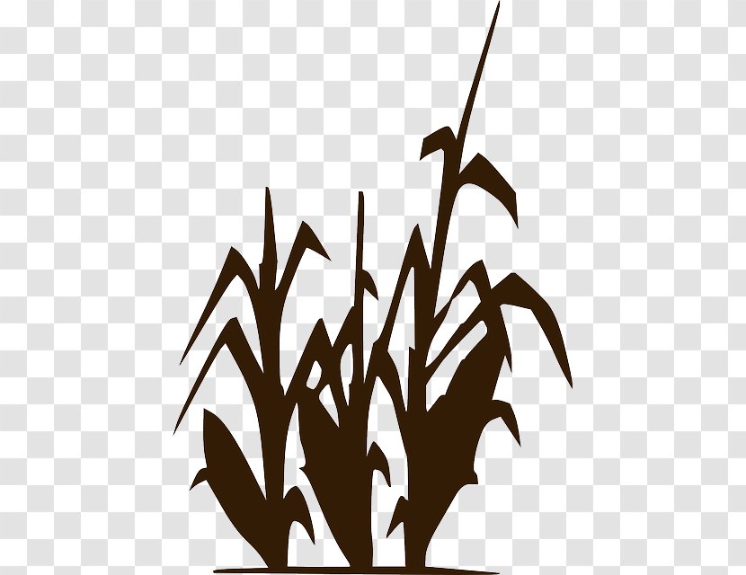 Clip Art Agriculture Crop Maize - Tree - Silhouette Transparent PNG