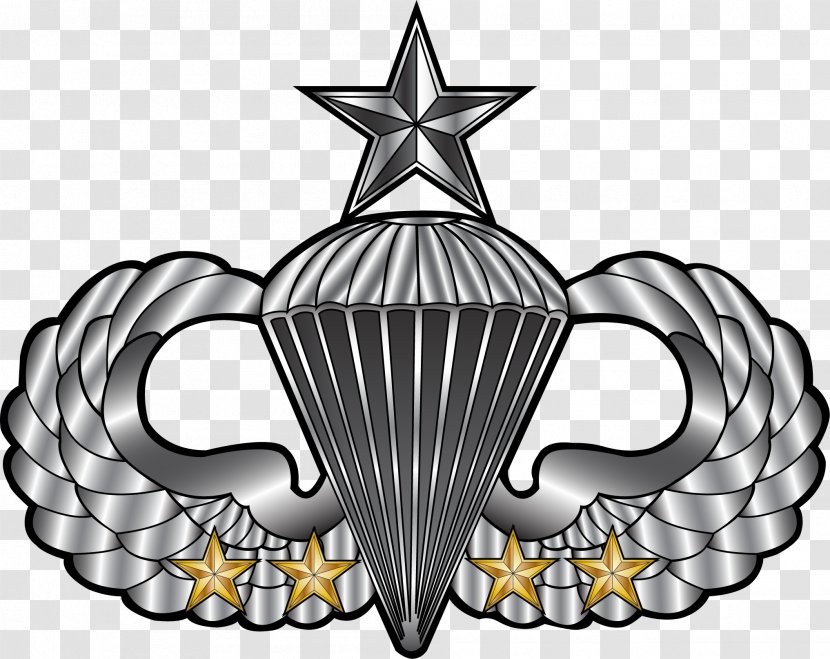 United States Army Airborne School Parachutist Badge Forces Paratrooper 101st Division - Rangers - Wings Transparent PNG