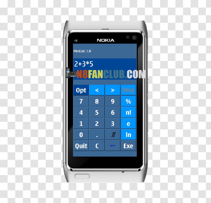 Feature Phone Smartphone Nokia N8 IPhone 4 Sony Ericsson Xperia Arc - Electronic Device - Scientific Calculator Transparent PNG