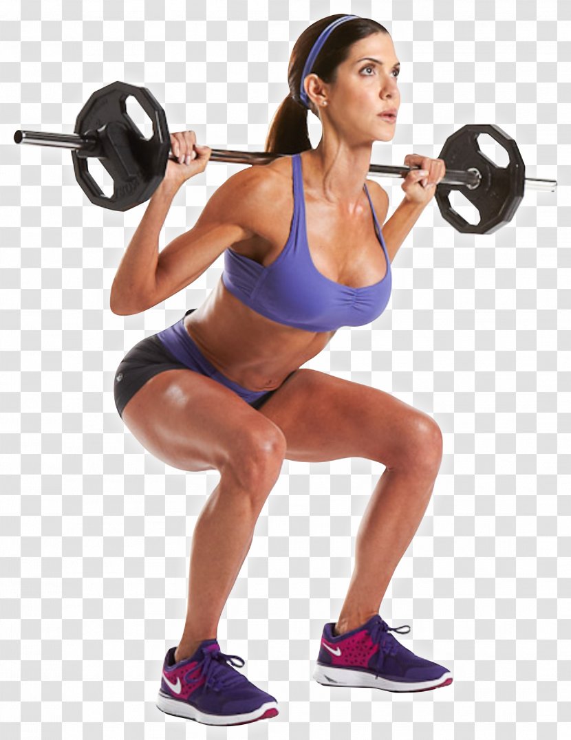 Weight Training Squat Barbell Bodybuilding Exercise - Heart Transparent PNG