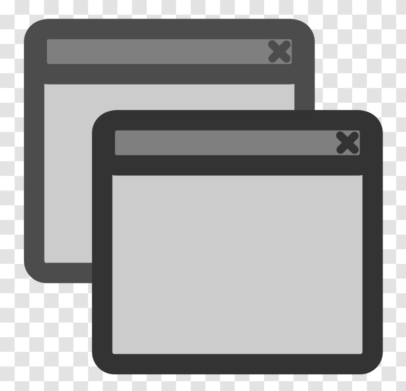 Web Browser Window Clip Art - Black Transparent PNG