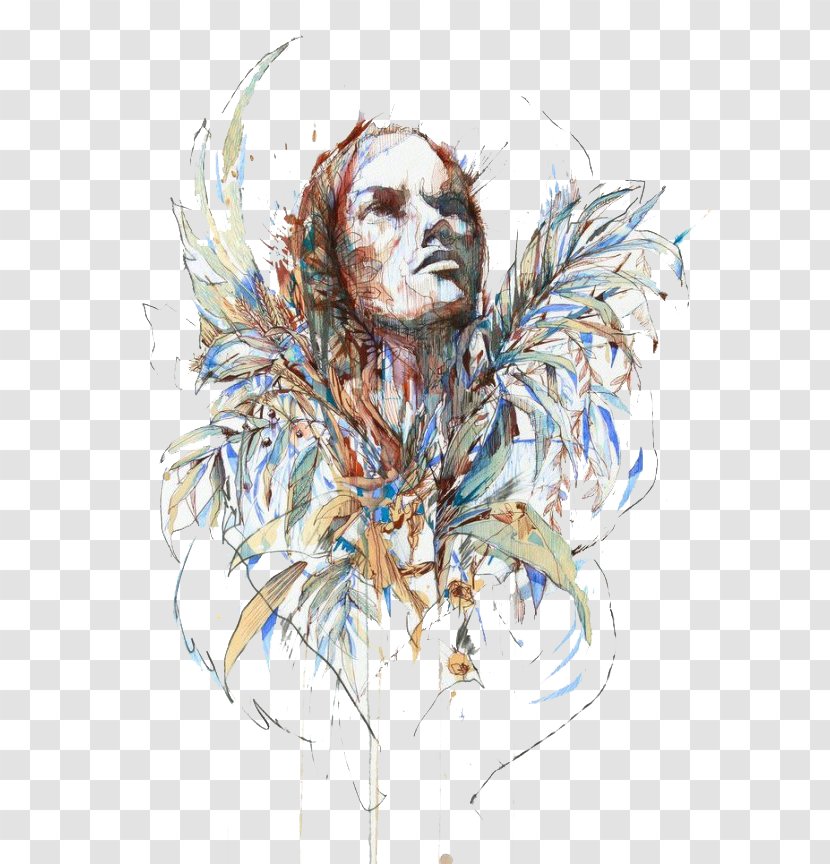 Drawing Carne Griffiths Ltd Art Exhibition Illustration - Photography - Simple Color Feather Beauty Transparent PNG
