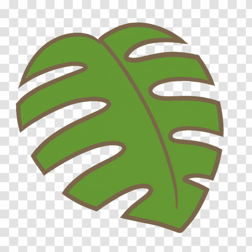 Leaf Green M-tree Headgear Line Transparent PNG