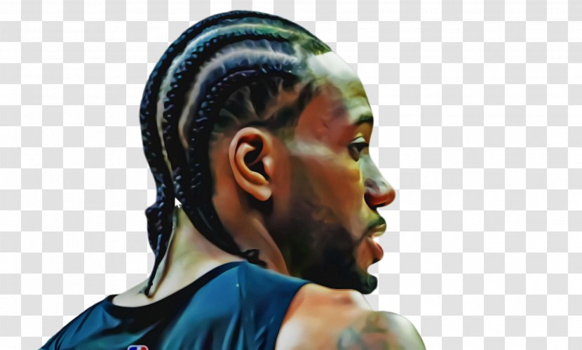 Toronto Raptors Kawhi Leonard Cleveland Cavaliers Basketball American Football - Cornrows - Black Hair Dreadlocks Transparent PNG
