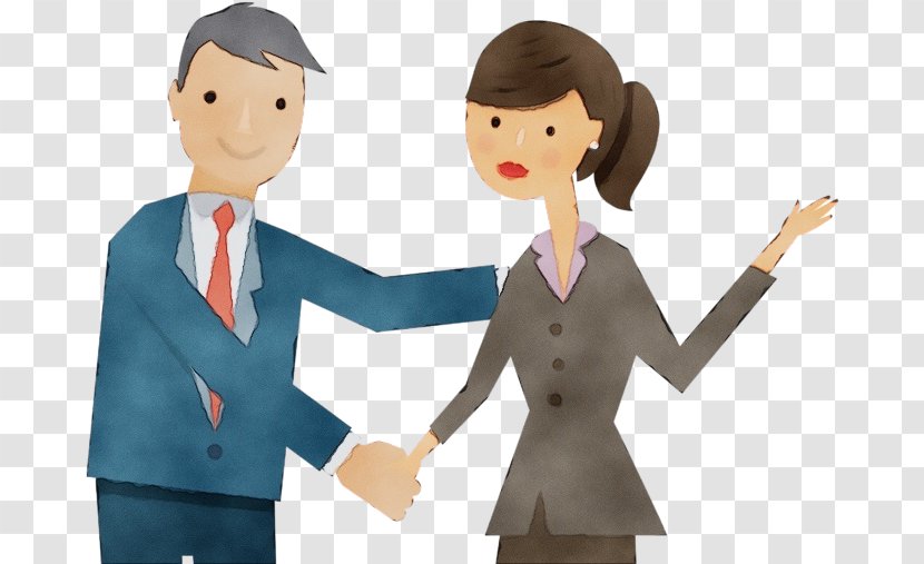 Handshake - Cartoon - Animation Employment Transparent PNG