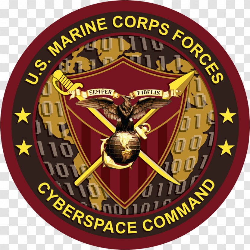 Marine Corps Cyberspace Command United States Cyber Marines Commandant Of The - Emblem - Military Transparent PNG
