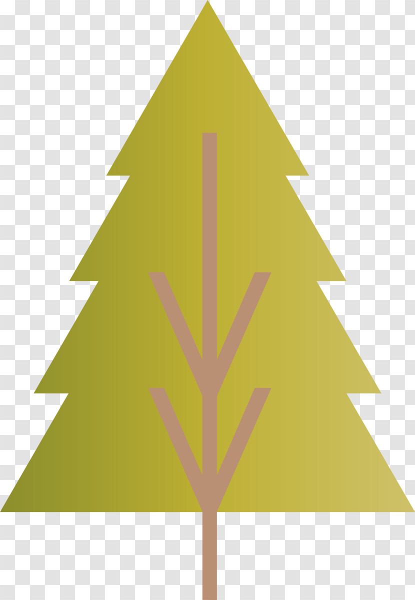Simple Christmas Tree Transparent PNG