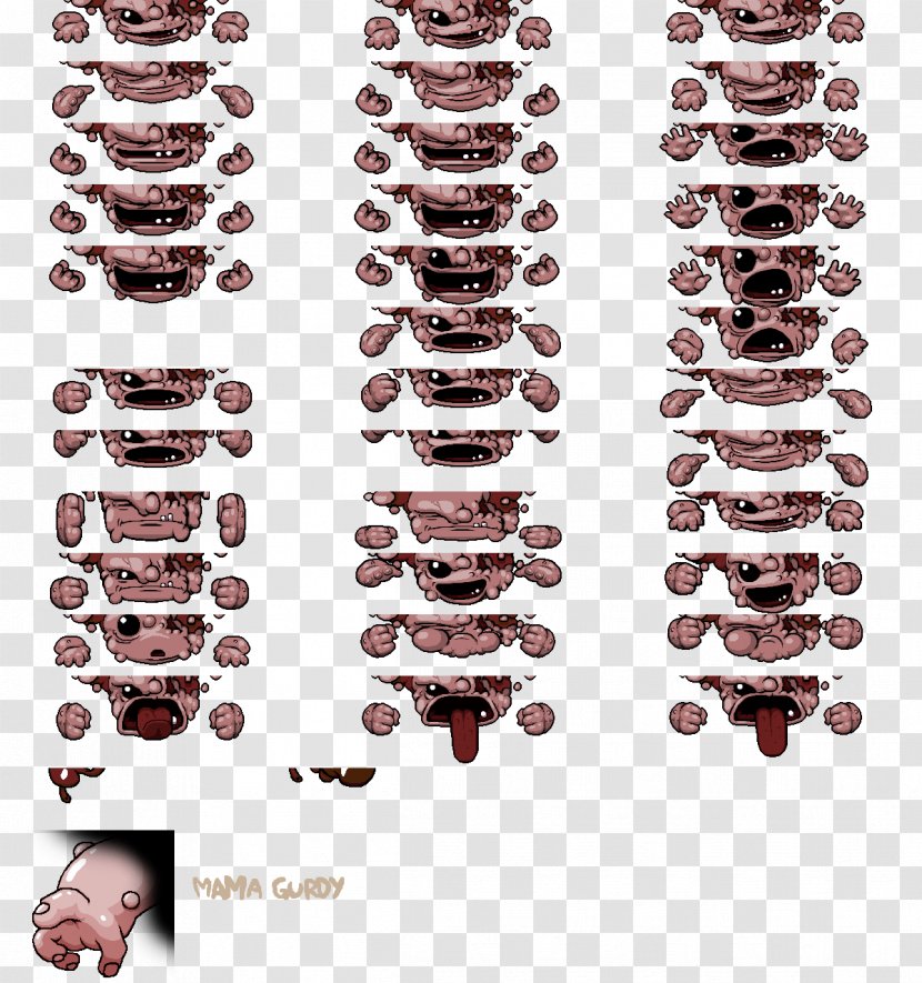 The Binding Of Isaac: Afterbirth Plus Sprite Video Games Boss - Auto Part Transparent PNG
