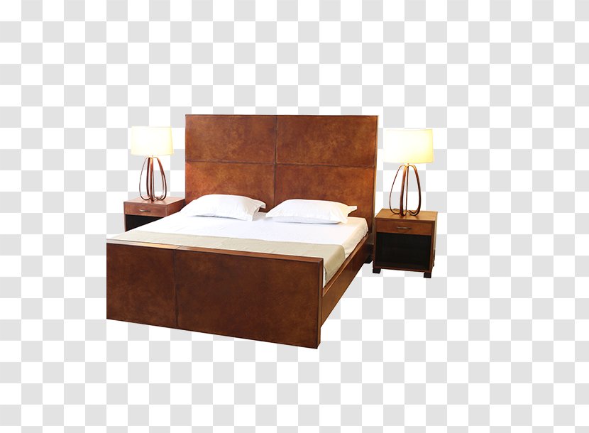 Bed Frame Furniture Bedside Tables Mattress - Wood Transparent PNG