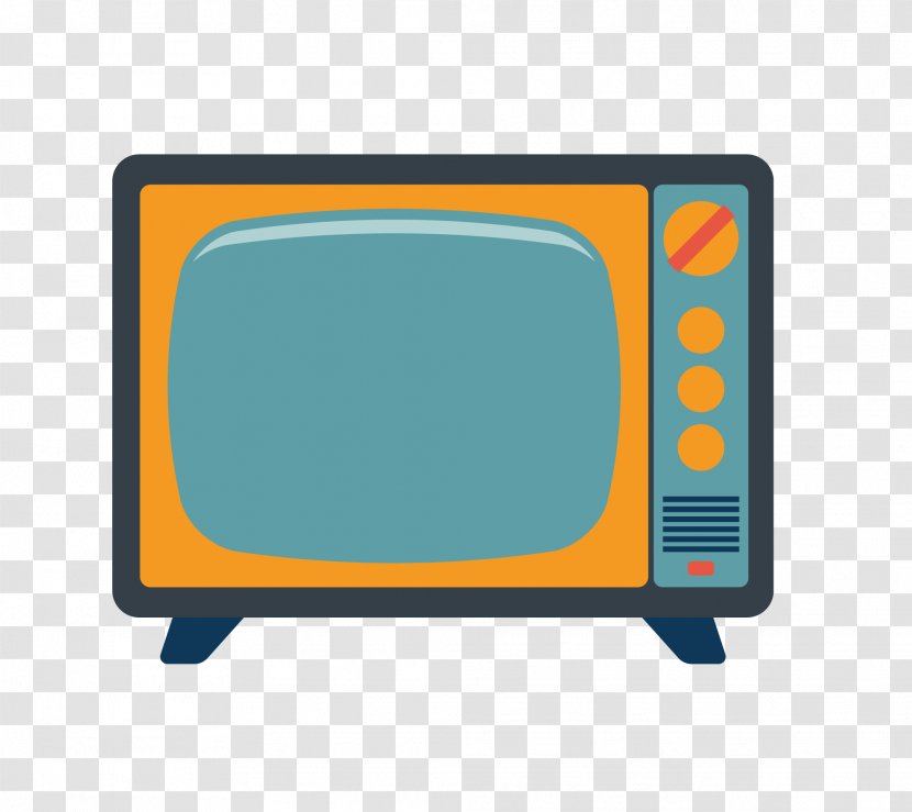 Television Icon - Technology - Vector Vintage Black And White TV Material Transparent PNG