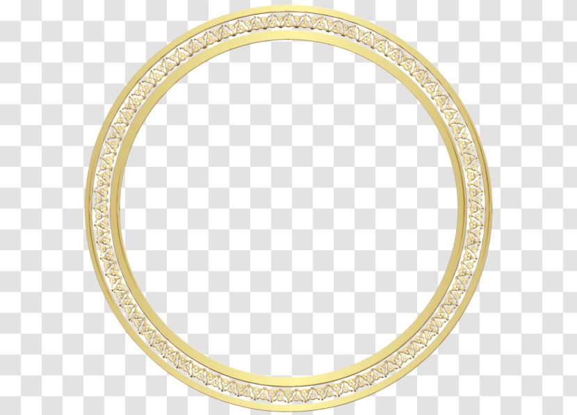 Golden Frame - Oval - Tableware Dishware Transparent PNG