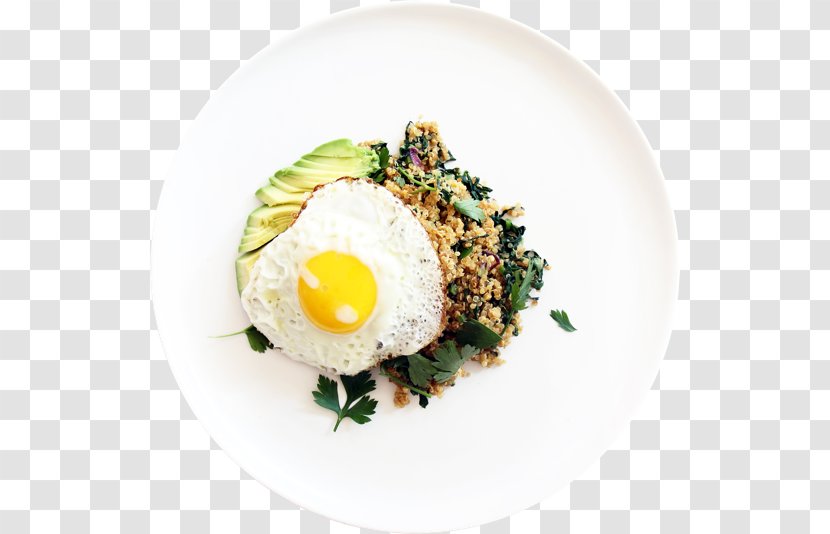 Fried Egg Vegetarian Cuisine Breakfast Recipe Food - Leaf Vegetable Transparent PNG
