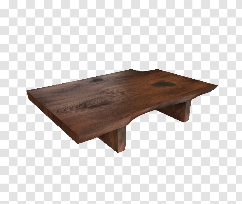 Coffee Table Round - Wood - Brown Short Foot Transparent PNG