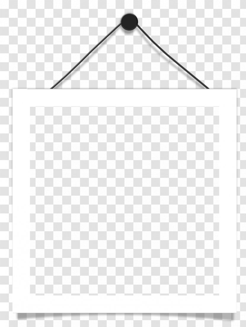Black And White Point Angle - Product - Hanging Frame Transparent PNG