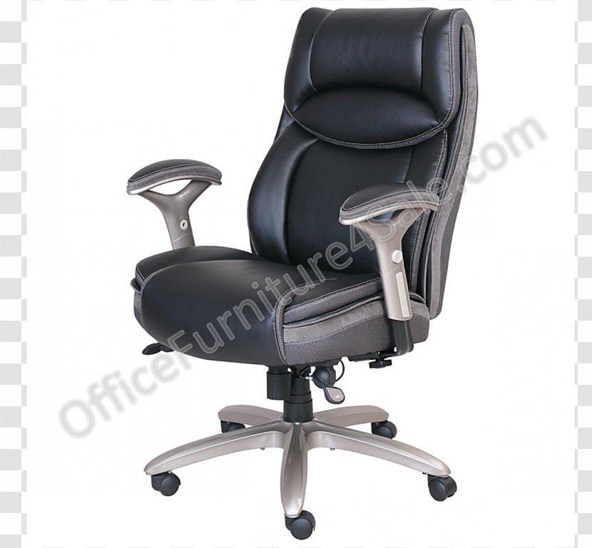 Office & Desk Chairs Bonded Leather Swivel Chair - Supplies Transparent PNG