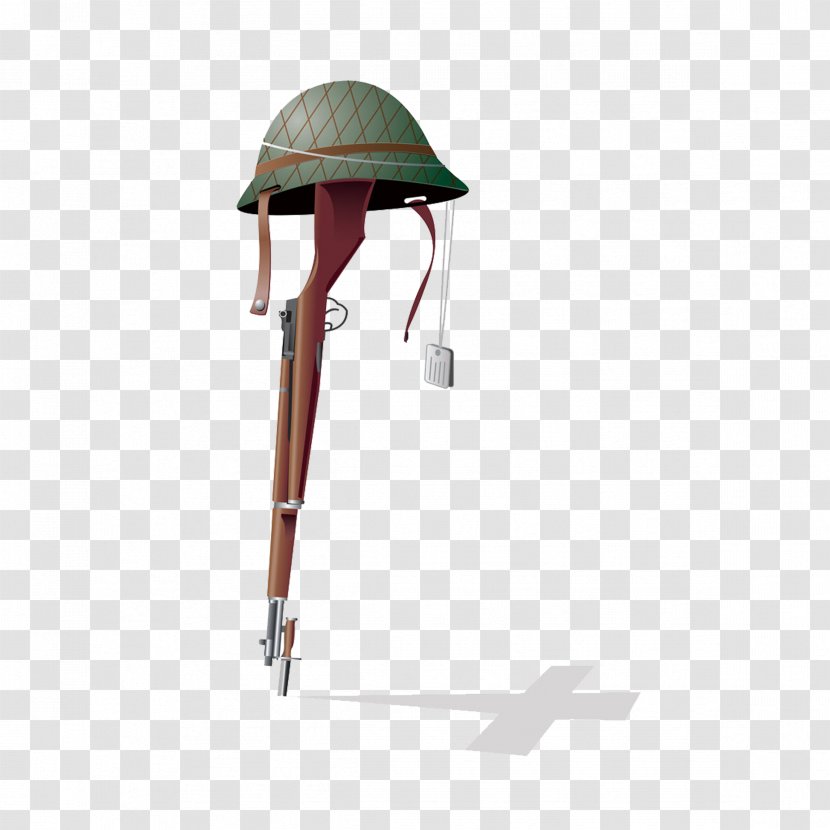 Soldier Combat Helmet Clip Art - Cartoon - Gun And Hat Transparent PNG