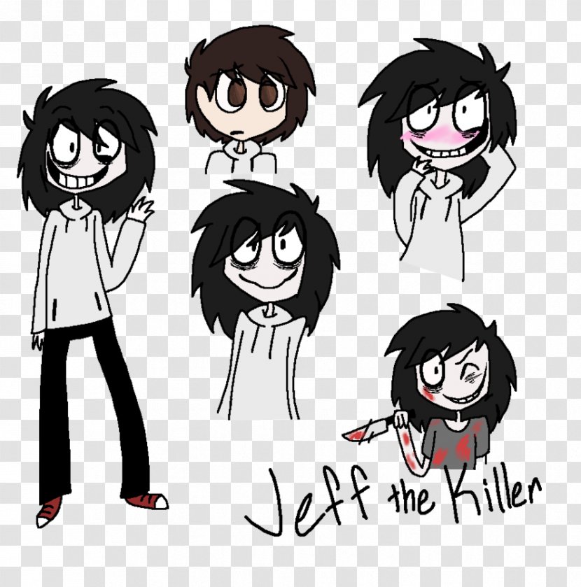 Jeff The Killer Art Creepypasta Drawing - Heart Transparent PNG