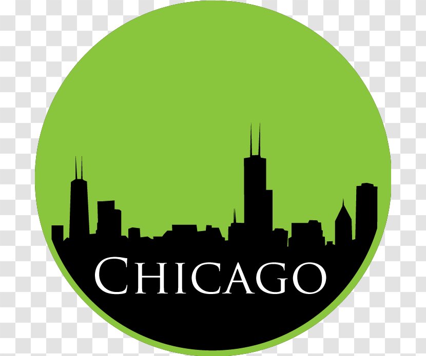 Text Chicago Skyline Decal - Grass - Silhouette Transparent PNG