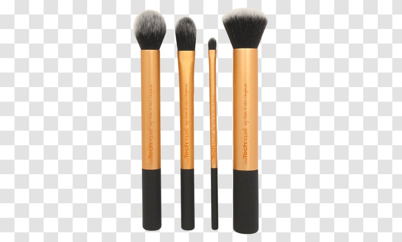 Real Techniques Core Collection Makeup Brush Cosmetics Travel Essentials Set 1400 - Brushes - Realty Bargains Inc Transparent PNG