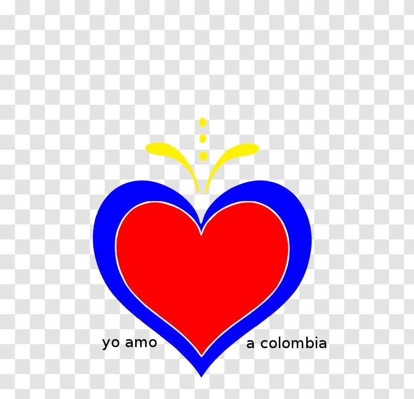 Clip Art Image - Silhouette - Colombia Flag Transparent PNG