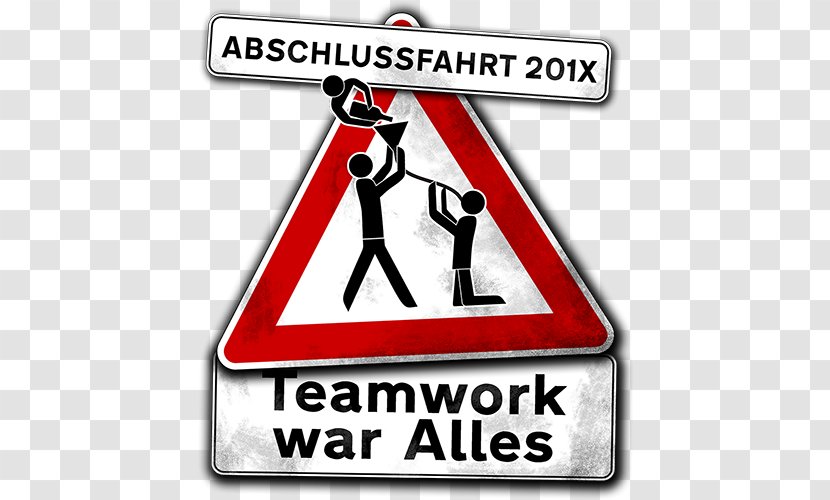 Teamwork T-shirt Traffic Sign 0 - Burgund Transparent PNG