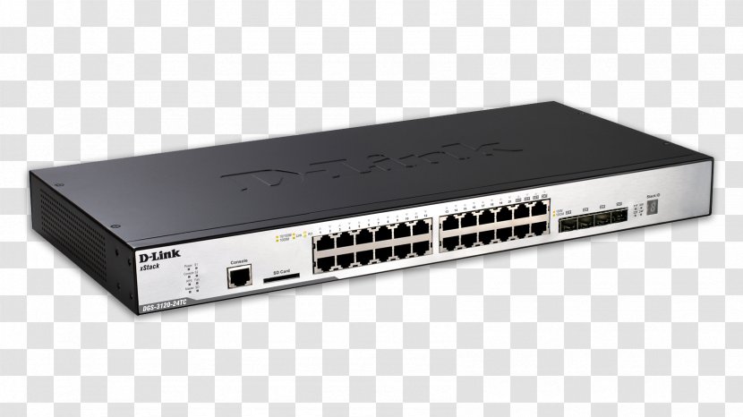 Small Form-factor Pluggable Transceiver Network Switch Gigabit Ethernet D-Link Port - Electronics Accessory - 4 Transparent PNG