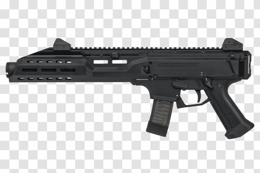 CZ Scorpion Evo 3 Škorpion Firearm Submachine Gun 9×19mm Parabellum - Frame - Weapon Transparent PNG
