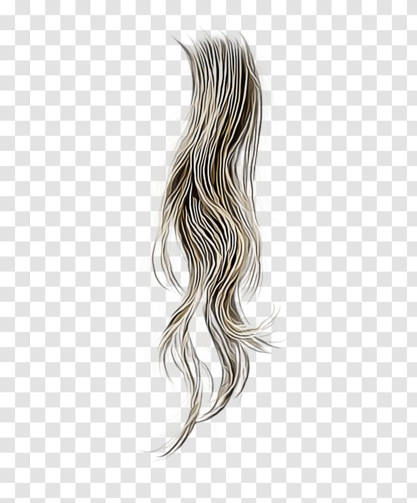 Hair Blond Long Artificial Integrations Accessory - Brown Coloring Transparent PNG